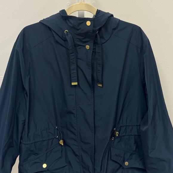 Barbour Women's Lothian Showerproof Longline Rain Jacket Navy 1X LSP0051NY51 - Picture 7 of 14